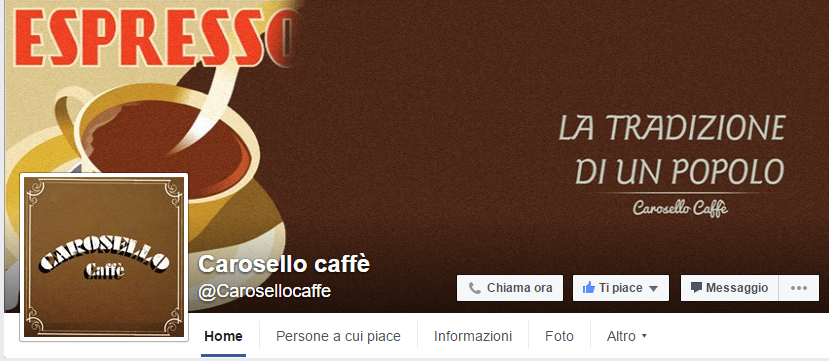 Pagina Facebbok Carosello caffe